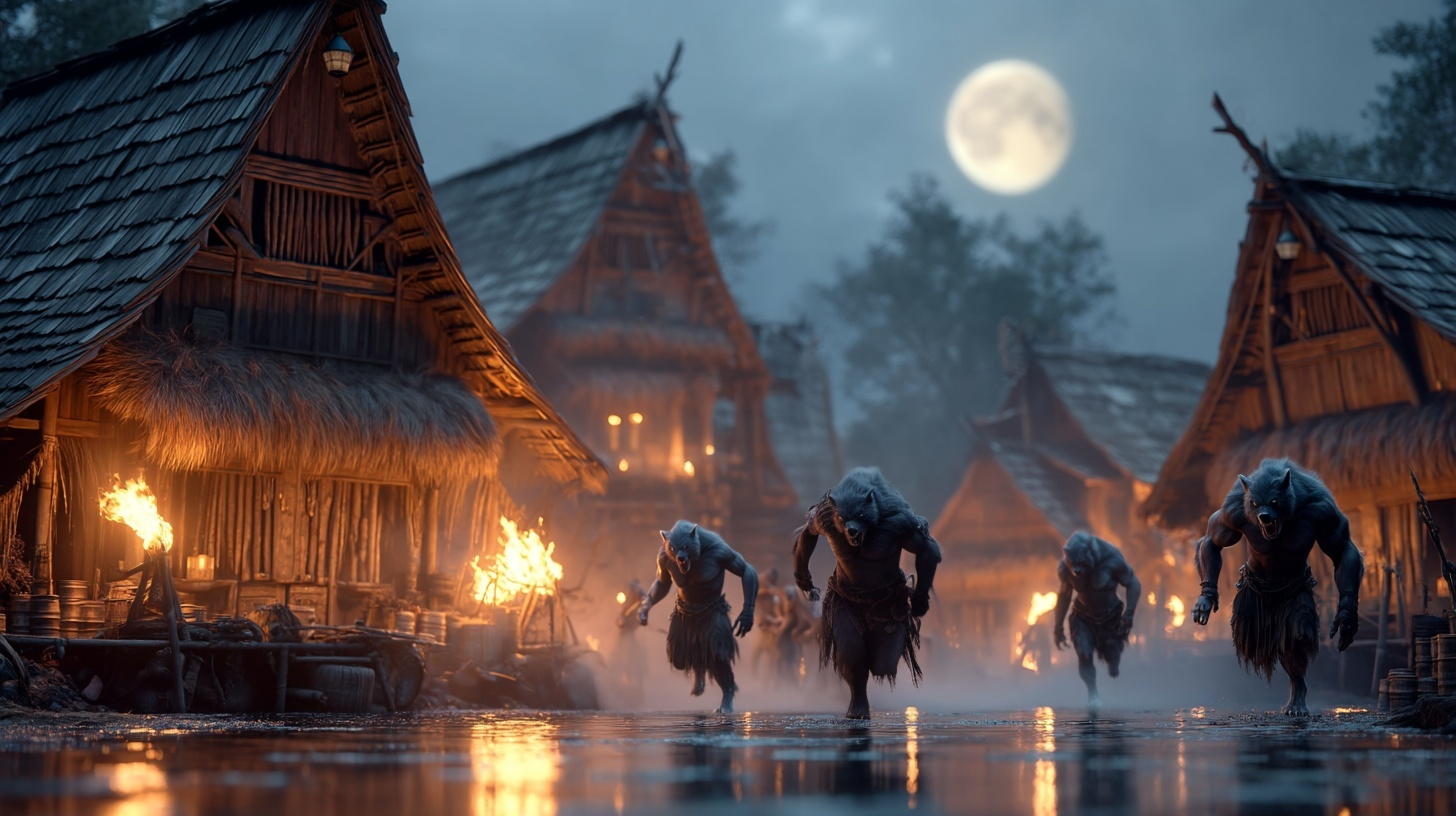 Ma Lang tràn ra tàn phá làng mạc