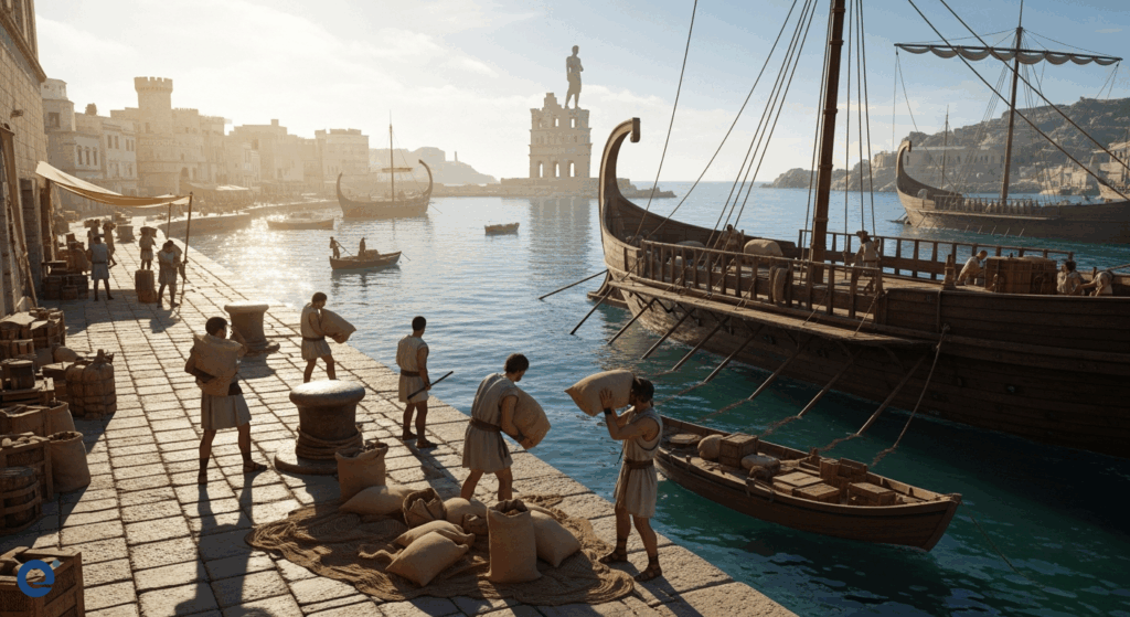 Bí ẩn “Ngũ cốc ngược” Rhodes: Kỳ quan cảng Hellenistic