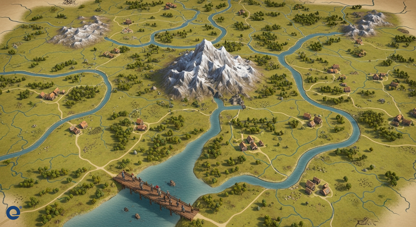 Địa Đồ Cửu Hà: Con Đường Vượt Sông Ý Chí