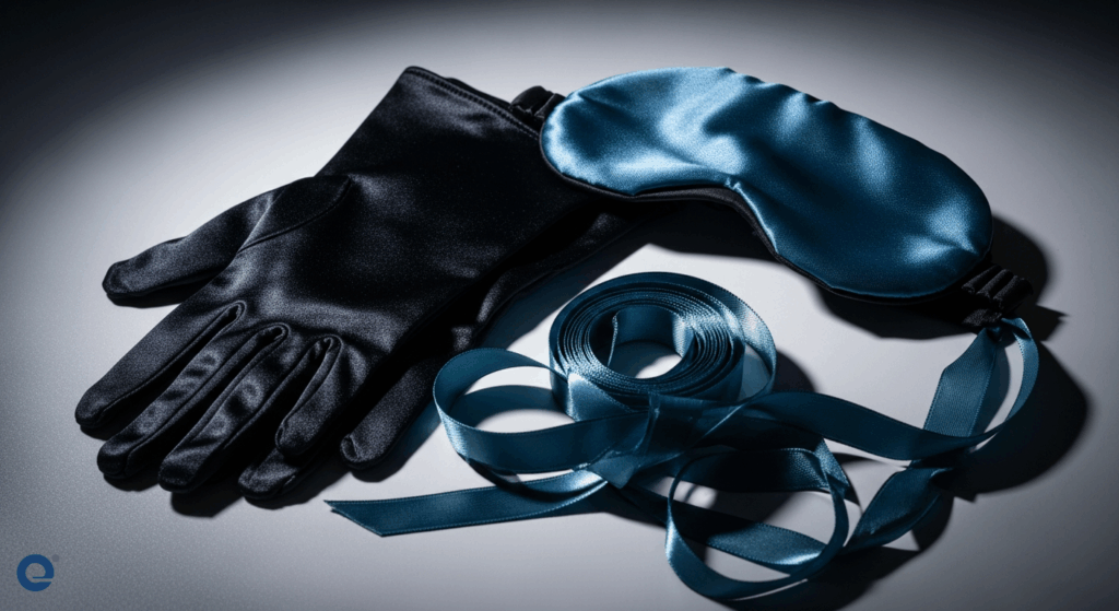 Khám phá Đạo cụ Cảm giác: Mắt, Găng tay và Dây Satin An toàn