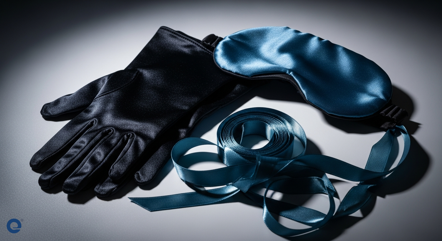 Khám phá Đạo cụ Cảm giác: Mắt, Găng tay và Dây Satin An toàn