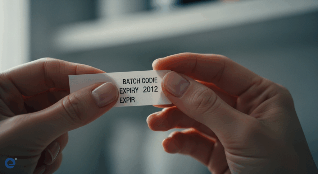 Kiểm tra lô, hạn dùng, số batch: Đảm bảo an toàn sản phẩm