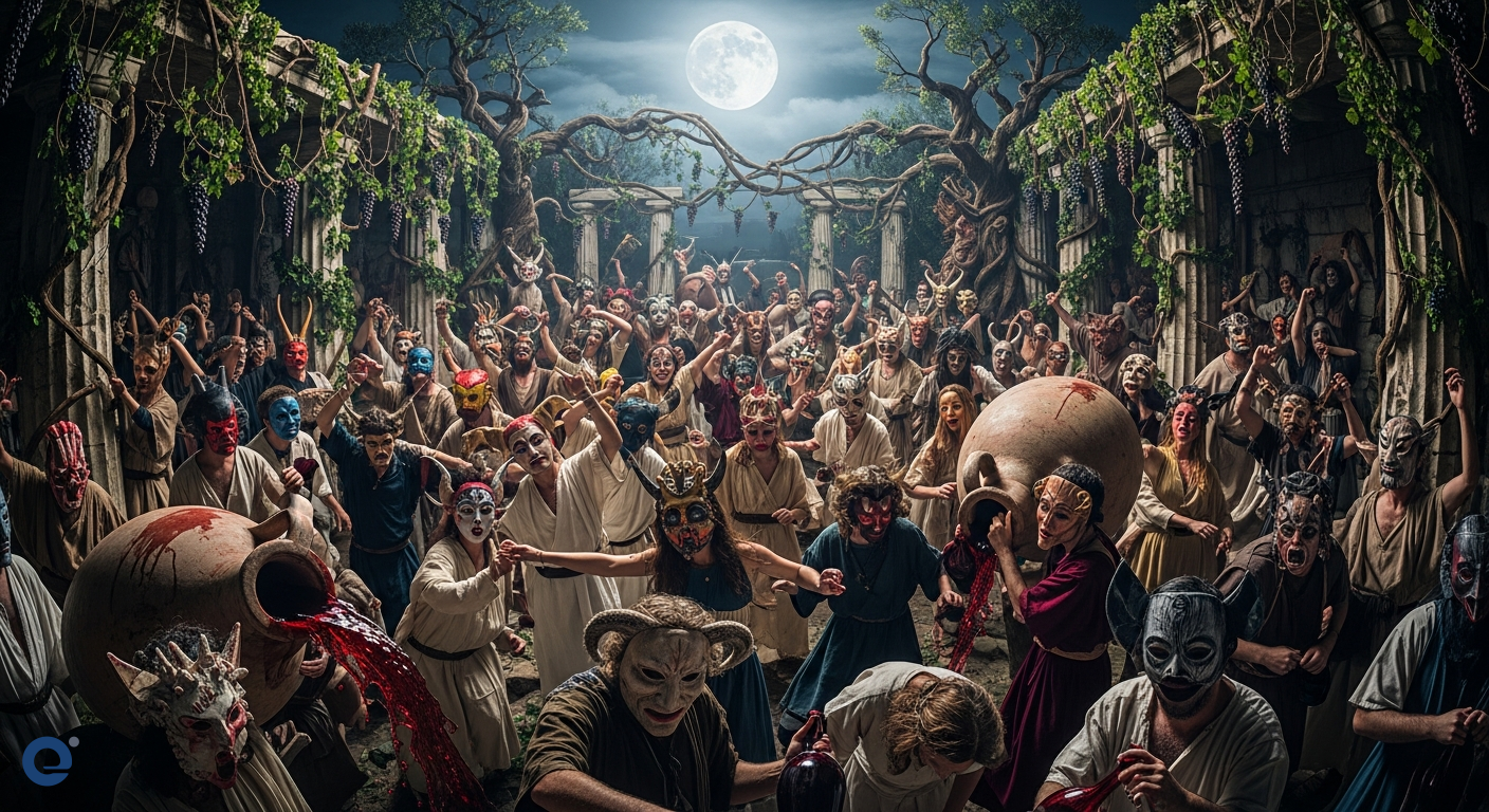 Lễ Hội Mặt Nạ Dionysian: Bí Ẩn Cổ Đại Hy Lạp