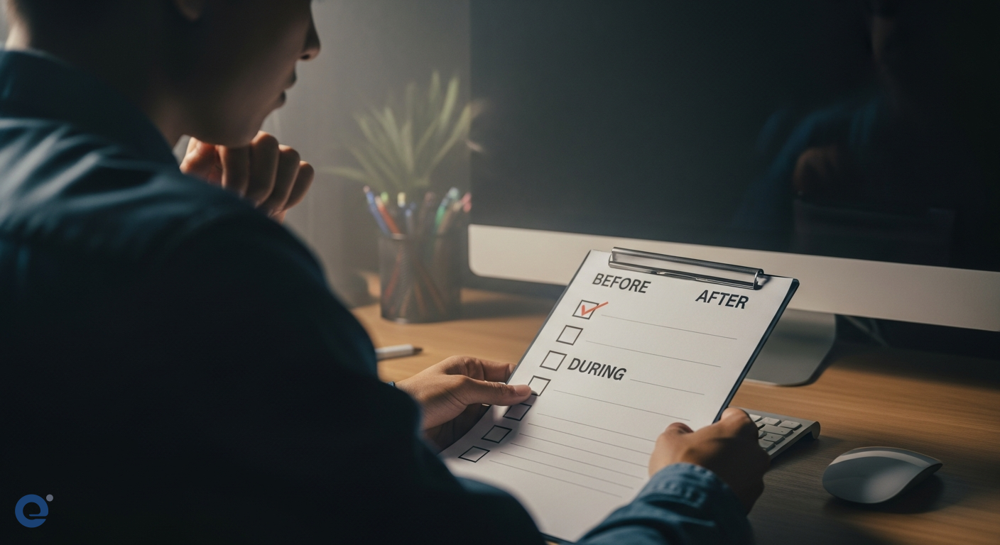 Mật ước an toàn 24 giờ: Check-in trước, giữa, sau