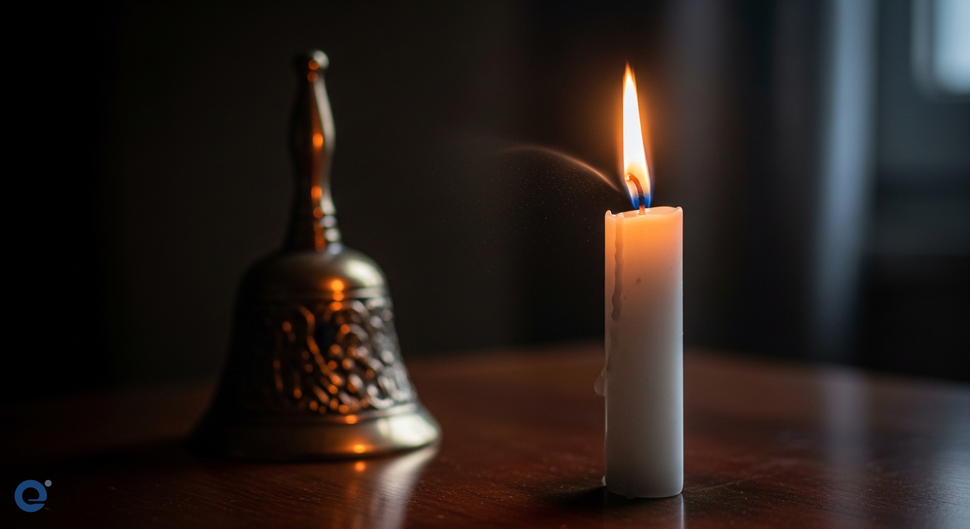 Nghi Thức 2 Phút: Chuông, Nến và Lời Tưởng Niệm