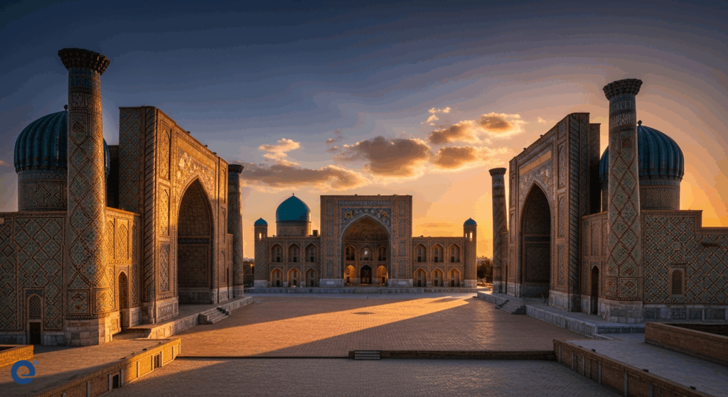 Registan Samarkand: Huyền Thoại Gạch Hoa Văn và Lời Thì Thầm