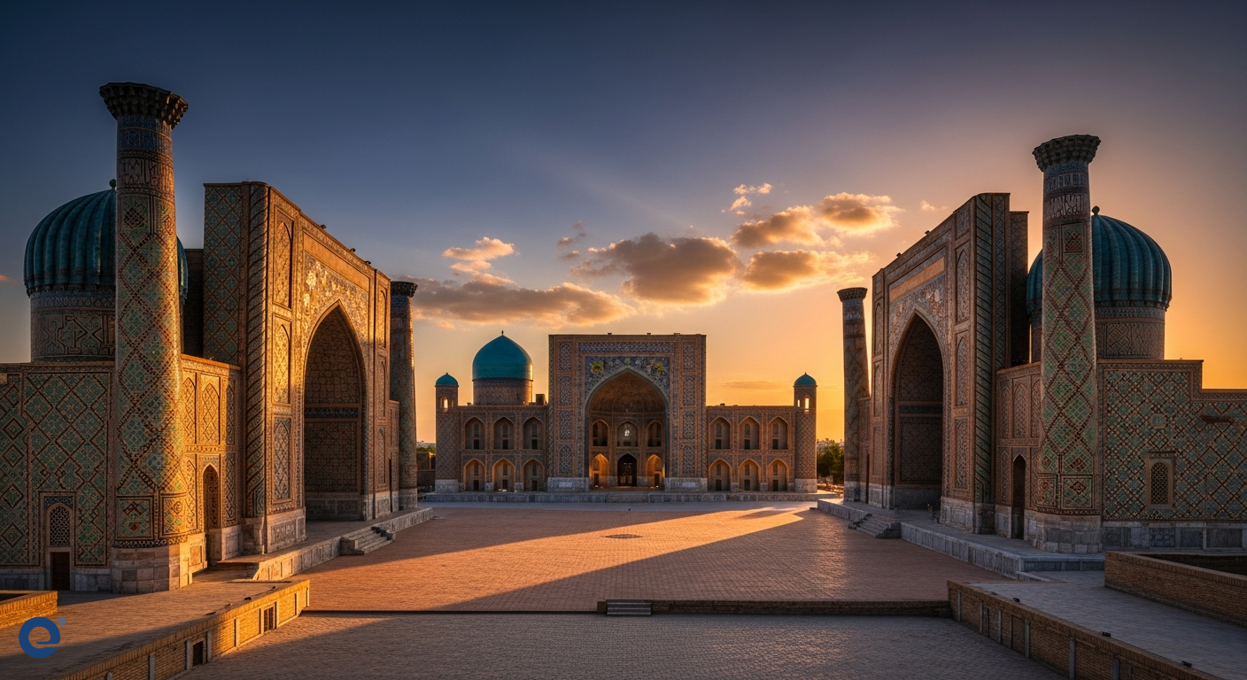 Registan Samarkand: Huyền Thoại Gạch Hoa Văn và Lời Thì Thầm
