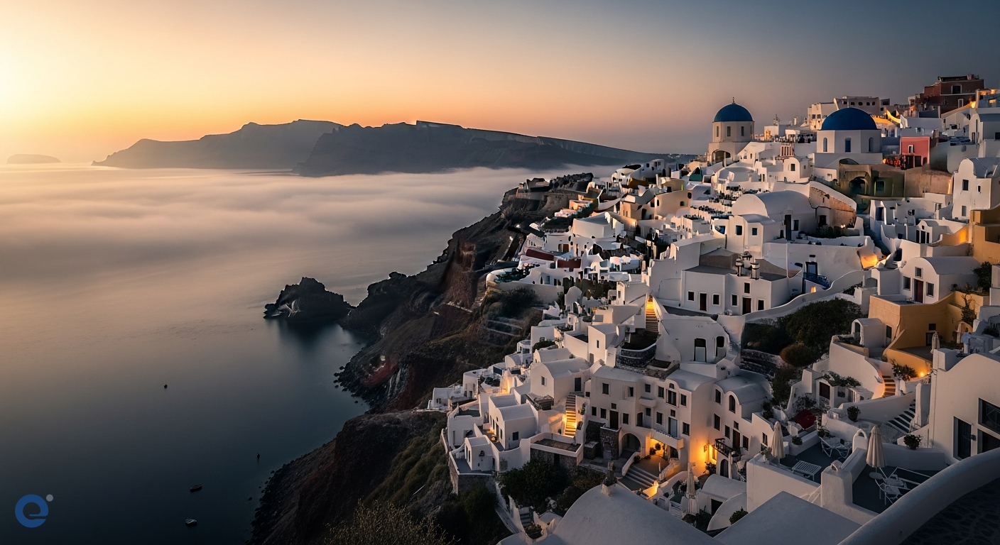 Santorini Thức Giấc: Điềm Báo và Sự Trầm Tĩnh