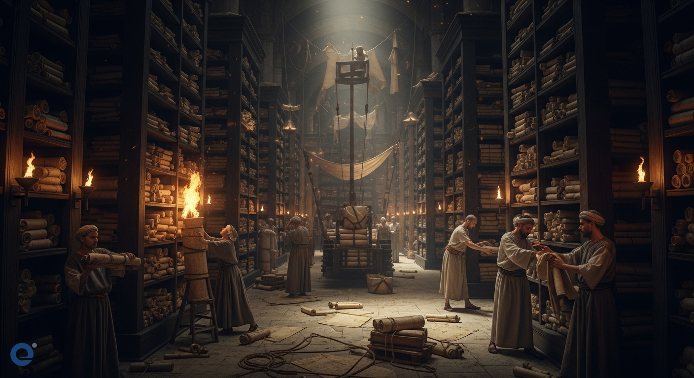 Thư Viện Alexandria: Giữa Ngọn Lửa Lãng Quên và Ý Chí Gìn Giữ Tri Thức